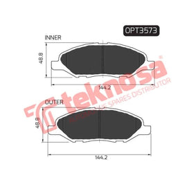 Brake Pad Nissan Tiida 06 14 ( Front ) (SET LH & RH Wheel) Brake Pads OPTIMA