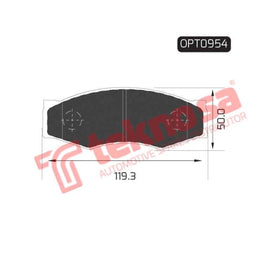 Brake Pad Nissan Tracker 85 88 ( Front ) (SET LH & RH Wheel) Brake Pads Optima