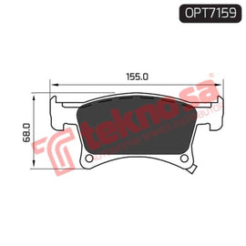 Brake Pad Opel Adam 15 ( Front ) (SET LH & RH Wheel) Brake Pads Optima