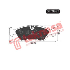 Brake Pad Opel Astra [F] 93 98 ( Front ) (SET LH & RH Wheel) Brake Pads OPTIMA