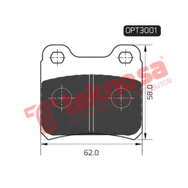 Brake Pad Opel Astra [F] 93 99 ( R ) (SET LH & RH Wheel) Brake Pads OPTIMA