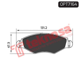 Brake Pad Peugeot 206 01 ( Front ) (SET LH & RH Wheel) Brake Pads OPTIMA