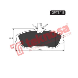 Brake Pad Peugeot 306 96 ( Front ) (SET LH & RH Wheel) Brake Pads Optima