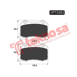 Brake Pad Peugeot 406 97 ( Front ) (SET LH & RH Wheel) Brake Pads Optima