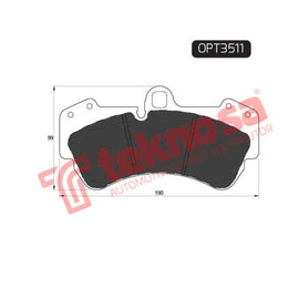 Brake Pad PoRear Solidche Cayenne 04 ( Front ) (SET LH & RH Wheel) Brake Pads Optima