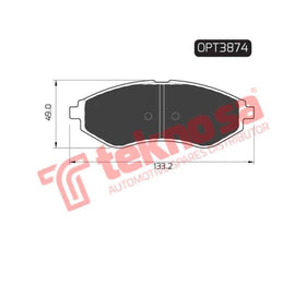 Brake Pad Proton Savvy 06 ( Front ) (SET LH & RH Wheel) Brake Pads OPTIMA