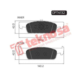 Brake Pad Renault Clio [4] 13 ( Front ) (SET LH & RH Wheel) Brake Pads OPTIMA