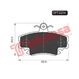 Brake Pad Renault Clio 90 98 ( Front ) (SET LH & RH Wheel) Brake Pads Optima