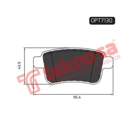 Brake Pad Renault Kangoo 11 ( R ) (SET LH & RH Wheel) Brake Pads Optima