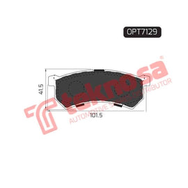 Brake Pad Renault Kwid 16 (F) (SET LH & RH Wheel) Brake Pads OPTIMA