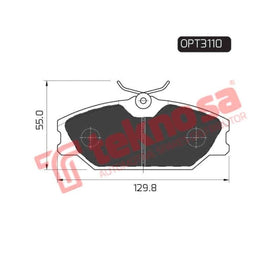 Brake Pad Renault Laguna 98 01 ( Front ) (SET LH & RH Wheel) Brake Pads Optima