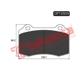 Brake Pad Seat Ibiza Cupra 06 ( Front ) (SET LH & RH Wheel) Brake Pads Optima