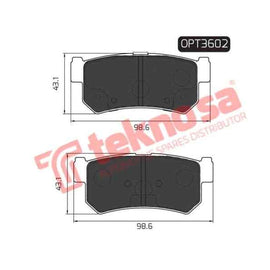 Brake Pad Ssangyong Actyon 06 10 ( R ) (SET LH & RH Wheel) Brake Pads Optima