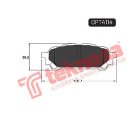 Brake Pad Subaru Imprezza 05 ( R ) (SET LH & RH Wheel) Brake Pads Optima