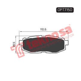 Brake Pad Subaru Imprezza 2.5 Wrx 08 ( R ) (SET LH & RH Wheel) Brake Pads Optima