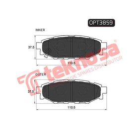 Brake Pad Subaru Legacy 05 ( R ) (SET LH & RH Wheel) Brake Pads Optima