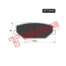 Brake Pad Suzuki Jimny 08 ( Front ) (SET LH & RH Wheel) Brake Pads OPTIMA