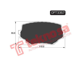 Brake Pad Suzuki Vitara 02 ( Front ) (SET LH & RH Wheel) Brake Pads OPTIMA
