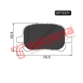 Brake Pad Toyota Camry 01 03 ( Front ) (SET LH & RH Wheel) Brake Pads Optima
