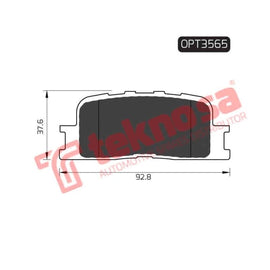 Brake Pad Toyota Camry 03 06 ( R ) (SET LH & RH Wheel) Brake Pads Optima