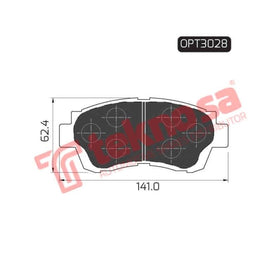 Brake Pad Toyota Camry [1] 300I 92 01 ( Front ) (SET LH & RH Wheel) Brake Pads Optima