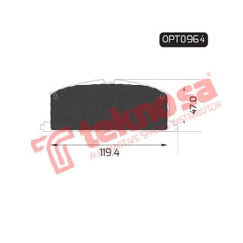 Brake Pad Toyota Conquest 86 02 ( Front ) (SET LH & RH Wheel) Brake Pads Optima