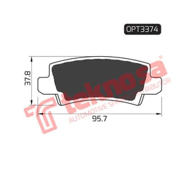 Brake Pad Toyota Corolla 02 ( R ) (SET LH & RH Wheel) Brake Pads Optima