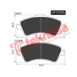 Brake Pad Toyota Corolla 07 ( F) (SET LH & RH Wheel) Brake Pads Optima