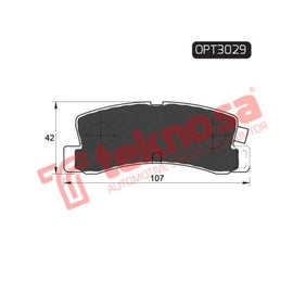 Brake Pad Toyota Corolla 88 93 ( R ) (SET LH & RH Wheel) Brake Pads OPTIMA