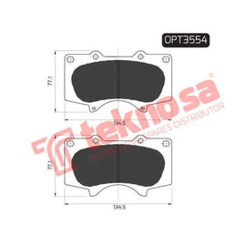 Brake Pad Toyota Fortuner 06 16 ( Front ) (SET LH & RH Wheel) Brake Pads Optima