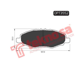 Brake Pad Toyota Hilux 05 16 ( Front ) (SET LH & RH Wheel) Brake Pads Optima