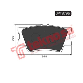 Brake Pad Toyota Rav 4 03 ( R ) (SET LH & RH Wheel) Brake Pads Optima