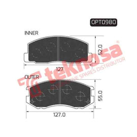 Brake Pad Toyota Venture 91 00 ( Front ) (SET LH & RH Wheel) Brake Pads Optima