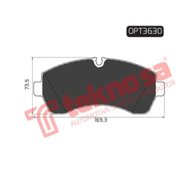 Brake Pad Volkswagen Crafter 06 ( Front ) (SET LH & RH Wheel) Brake Pads Optima