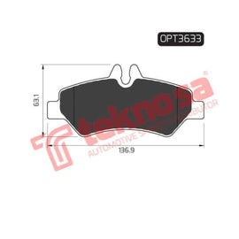Brake Pad Volkswagen Crafter 06 ( R ) (SET LH & RH Wheel) Brake Pads Optima