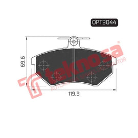 Brake Pad Volkswagen Golf [3] 2.8 Vr6 93 99 ( Front ) (SET LH & RH Wheel) Brake Pads OPTIMA