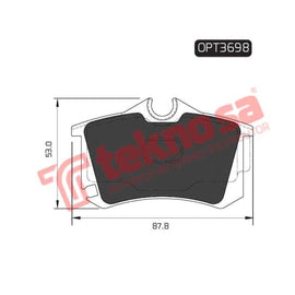 Brake Pad Volkswagen Golf [5] 06 ( R ) (SET LH & RH Wheel) Brake Pads Optima