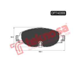 Brake Pad Volkswagen Golf [7] 13 ( Front ) (SET LH & RH Wheel) Brake Pads Optima