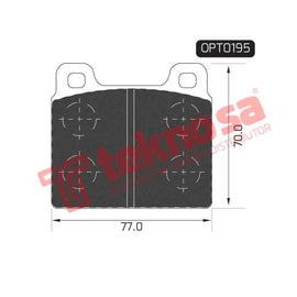 Brake Pad Volkswagen Kombi [T2] 75 80 ( Front ) (SET LH & RH Wheel) Brake Pads OPTIMA