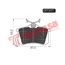 Brake Pad Volkswagen Passat 99 (R) (SET LH & RH Wheel) Brake Pads Optima