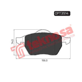 Brake Pad Volkswagen Sharan 00 ( Front ) (SET LH & RH Wheel) Brake Pads Optima