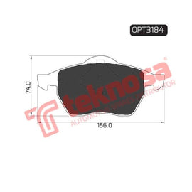 Brake Pad Vw Sharan 98 ( Front ) (SET LH & RH Wheel) Brake Pads Optima
