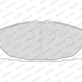 Brake Pads Baw Sasuka 2.7I (13 ) Toyota Hiace Sesfikile (19 ) Quantum (04 ) (FERODO FDB1854) (SET LH & RH Wheel) Brake Pads FERODO