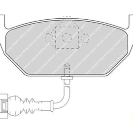 Brake Pads Front Audi A 1 (11 ) A3 (99 ) Seat Ibiza (07 ) Vw New Beetle (99 ) Crosspolo (10 ) Golf Jetta [4][5][6] (99 16) Polo (02 14) (FERODO FDB1398) (SET LH & RH Wheel) Brake Pads FERODO