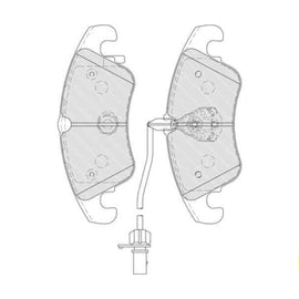 Brake Pads Front Audi A4 (08 16) A5,A6 (08 18) A7 (11 ) Q5 (09 ) S5 (08 ) (FERODO FDB4044) (SET LH & RH Wheel) Brake Pads FERODO