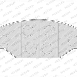 Brake Pads Front Cam Inyathi,Rhino,Foton,Gonow X Space,Ldv,Meiya,Soyat Junda (07 09) Toyota Hiace,Hilux ( 05) (FERODO FDB388) (SET LH & RH Wheel) Brake Pads FERODO
