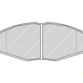 Brake Pads Front Chery J1,J2,Qq3 (08 ) Chev Spark Lite (05 10) Daewoo Lanos,Matiz 99 04) (FERODO FDB1337) (SET LH & RH Wheel) Brake Pads FERODO