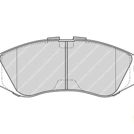 Brake Pads Front Chev Aveo (03 17) Optra (03 ) Vivant (03 ) Daewoo Cielo,Espero,Lanos,Nubira (95 ) Proton Saga (10 15) (FERODO FDB1369) (SET LH & RH Wheel) Brake Pads FERODO