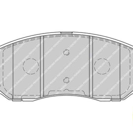 Brake Pads Front Chev Captiva (06 11>) (FERODO FDB1934) (SET LH & RH Wheel) Brake Pads FERODO