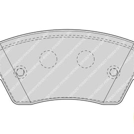 Brake Pads Front Chev,Opel Utility (11 ) Nissan Almer (13 ) Micra (04 ) Np200 (08 ) Renault Captur,Clio [3][4],Duster,Modus (05 ) (FERODO FDB1617) (SET LH & RH Wheel) Brake Pads FERODO